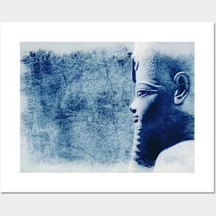 Egyptian Pharaoh Amenhotep III, retro vintage look photography Posters and Art